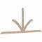 Ekena Millwork Richland Smooth Timber Gable Bracket, Douglas Fir, 108"W x 45"H x 1 1/2"D x 3 1/2"F, 10/12 Pitch GBW108X45X0204RIC00SDF - alternate 5